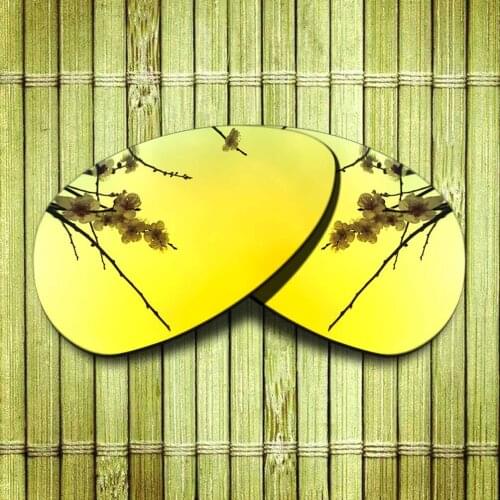 Polarized Replacement Lense For-Oakley Crosshair S Sunglasses Frame True Color Mirrored Coating - Yellow Options