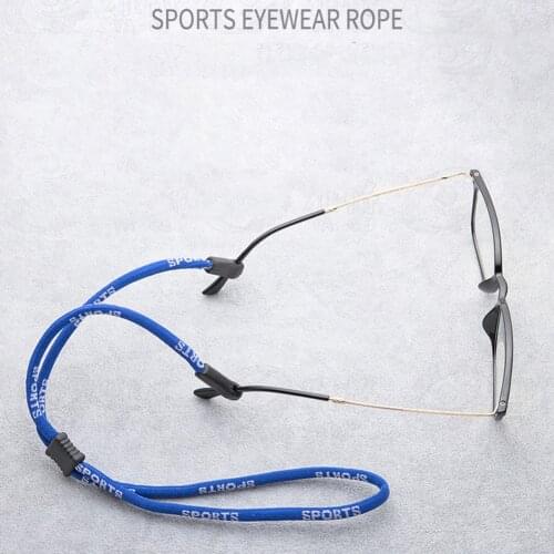 Adjustable Sport Eyeglass Chain Sunglasses Cord Lanyard Eyeglass Holder Rope Nylon Cord Myopia Elastic Glasses Neck String Strap