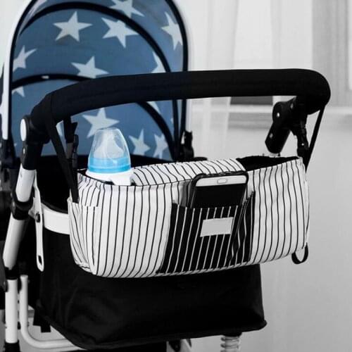 Baby Stroller Bag Diaper Bag Hanging Basket Storage Bag Travel Baby Supplies Storage Bag Mummy Bag Baby Stroller Accessories
