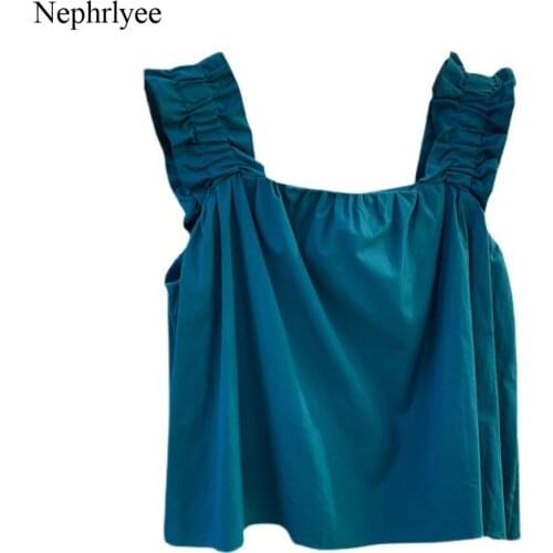 2021 New Arrival Tank Tops Women Square Collar Solid Color Casual Camis Summer Loose Tops Women Korean Style Tank Tops CA439