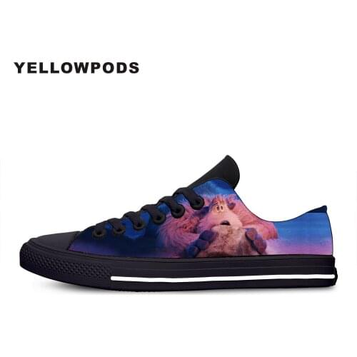 Flats Classic Canvas Shoes Hot Cute Handiness Funny Movie Smallfoot Women Woman White Flats 3D Print Casual Fashion Shoes