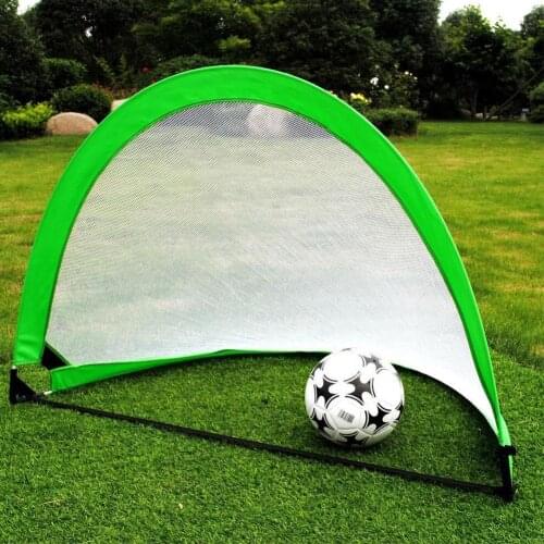 1piece Black Folding Football Goal Net Training Goal Net Toy Play Outdoor Indoor Kids R8W2
