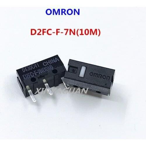 2Pcs OMRON micro switch D2FC-F-7N(10M) 0.74N button suitable for 20M 50M button of Steelseries RAW Logitech G403 G603 G703 mouse