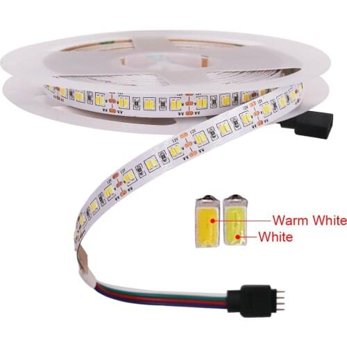 3014 Led Strip 216LED/m CCT Tape Lights 5m White+Warm White 1080 LED Pixel Flexible LED Light High Brightness Home Decoration