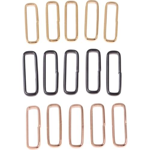 5pcs Watch Strap Keepers Rings Stainless Steel Buckle DIY Ring Loop 18-24mm