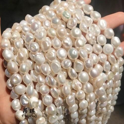 Natural Freshwater Pearl Beads High Quality 38cm Irregular Loose Beads for DIY Women Elegant Necklace Bracelet Jewelry Making