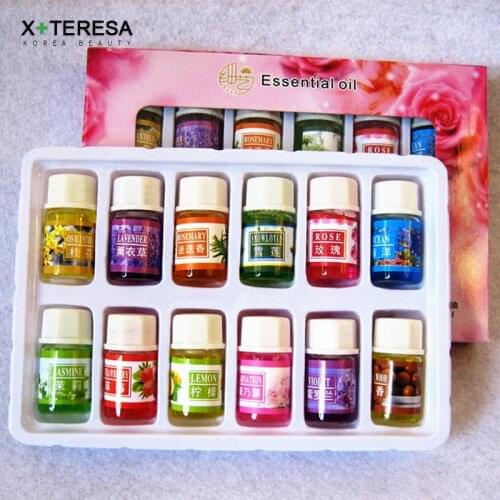 12pcs Essential Oils For Aromatherapy Diffusers Sleep Oil Essential Rose Lemon Aroma Massage Oil Fragrances Lavender Oils