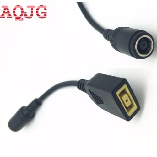 DC Tip Plug Connector Cord Cable 7.9*5.5MM Female TO Square Female For Lenovo IdeaPad Connector Charger Adapter Laptop 10cm