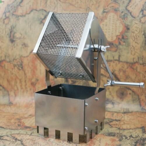 Coffee Roasting Machine Stainless Steel Hand-Cranked Coffee Bean Roasting Machine