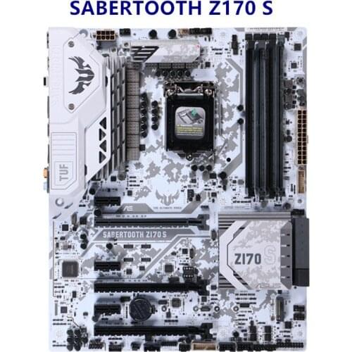 For aSUS SABERTOOTH Z170 S Desktop Motherboard LGA 1151 DDR4 64GB Core i7i5i3 cpus PCI-E 3.0 M.2 USB3.1 ATX Motherboard kit