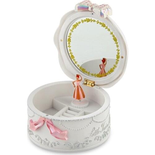 Girls Musical Jewelry Boxes Ballerina Rotating Music Box Gramophone Toys for Children Kids Birthday Gifts