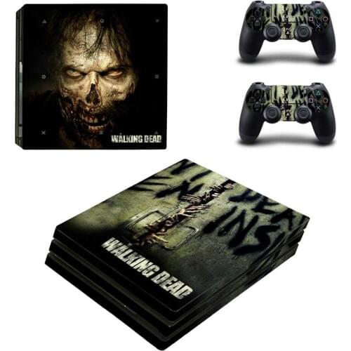 The Walking Dead PS4 Pro Sticker Play station 4 Skin Sticker Decals For PlayStation 4 PS4 Pro Console & Controller Skins Vinyl