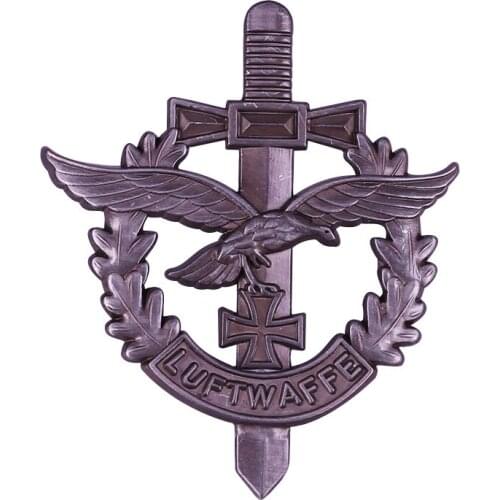 German Luftwaffe Meal Eagle Iron Cross Enamel Pin Miitary Medal Badge Horror War Brooch Jewelry