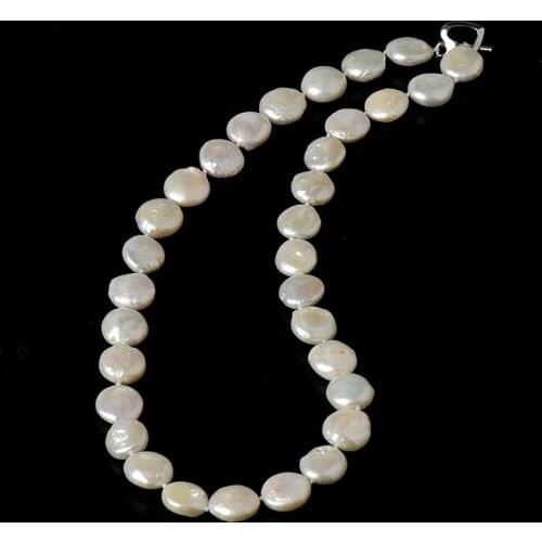 Delicate and Full oval Fashion goes with everything 12 MM WOMEN Pearl Necklace The Christmas Eve gift