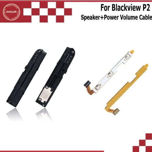 Ocolor For Blackview P2 Power Button Volume Key Flex Cable Loud Speaker New Buzzer Ringer Replacement Parts For Blackview P2