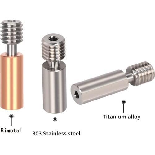BIQU M6 All metal Heat Break Titanium alloy/303 Staunless steel 1.75mm Filament 3D Printers Parts for H2 extruder BX 3D printer