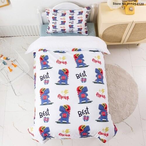 Cartoon Dinosaur Bedding Best Player Duvet Cover Sets Children Quilt Cover Single Double Queen King Size Bed Cover Gift Bed Sets