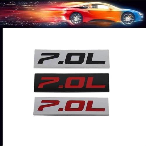 Premium 7.0L 7.0 L car Engine Hood Fender trunk Tail Rear Bonnet Nameplate Decal Emblem Badge Sticker for Universal