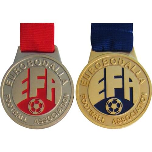 Promotional High Quality Enamel Metal Football Association Sport Medals