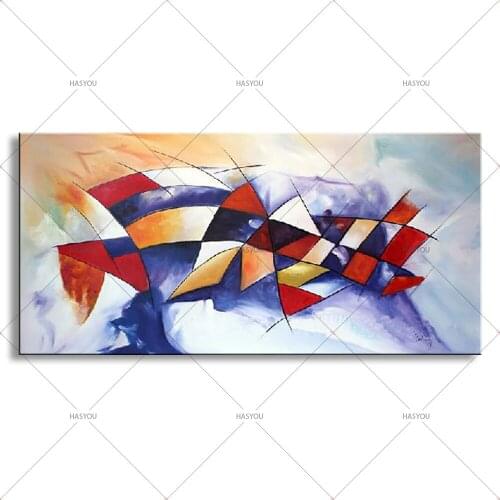 Hand-painted High Quality Abstract Wall Art Oil Painting on Canvas Abstract Green Oil Painting for Living Room