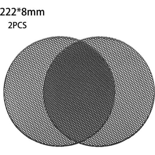 2Pcs Speaker Conversion Net Cover Car Audio- Decorative Circle Metal Mesh Grille U4LD