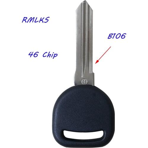 Replacement Transponder Ignition Uncut Key ID46 Chip B111 Blade Blank Circle Plus For Cadillac Hummer Pontiac Saturn For Buick