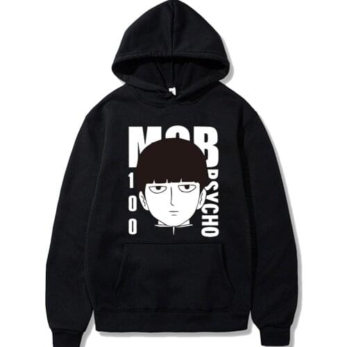 Mob Psycho 100 Hoodies Warm Coat Hoodie Fashion Designer Faddish Japanese Anime Printed Streetwear For Man Unisex Clothes