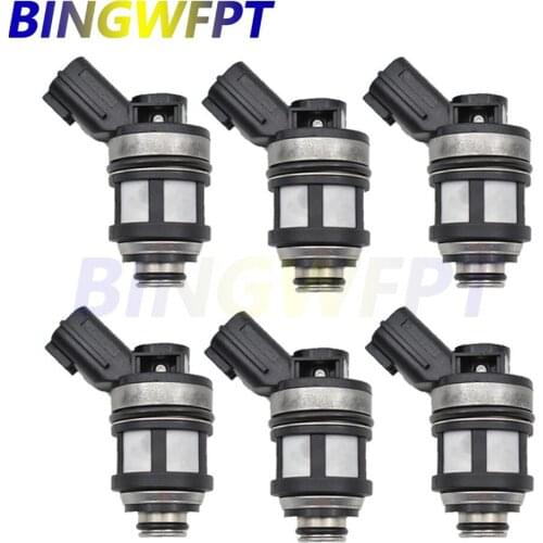 6pcs Fuel Injectors For 1997-2001 Nissan Patrol IV GU Y61 TB45E 4.5 1660038Y10 JS231 16600-38Y10
