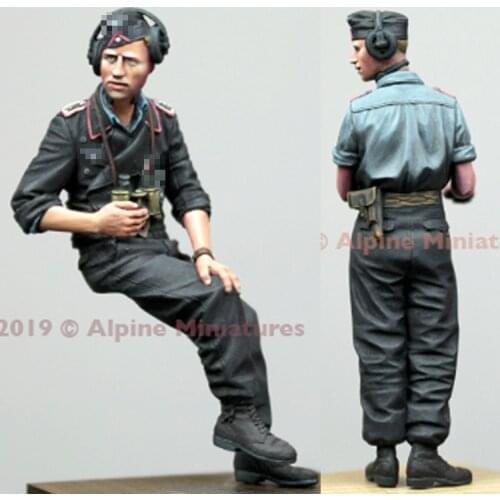 1/35 Panzer Commander, Summer Set, Resin Model Soldier GK, WWII military themes, Unassembled and unpainted kit