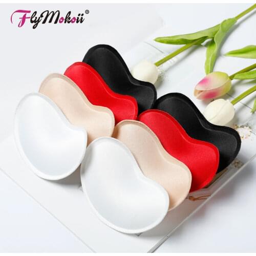 1 pair/Lot Women Intimate Accessories Invisible White Sponge Swimsuit Pad Breast Chest Enhancers Foam Bra Insert for Swimsuit