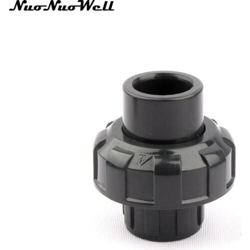 1pcs NuoNuoWell ANSI PVC 1/2" Pipe Union Straight Connector Hose Quick Joint Garden Irrigation Watering Tools Tube Fittings