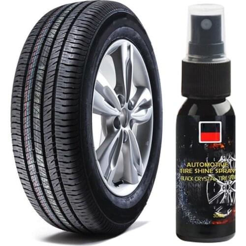 30ml Car Tire Shine Tyre Gloss Spray Tire Glazing Keep Tire Black Rubber Protective Auto Tires Coating Car Tyre Wax Tire Polish