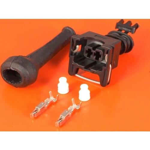 5/10/50/100pcs/lot AMP/TYCO 2 Pin/Way Junior Power Timer JPT EV1 Connector Plug With Terminals Boot and Cable Seals