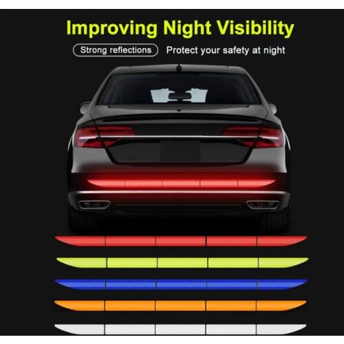 5pcs/lot 91*4cm Car Reflectante Reflector Sticker Car Body Trunk Exterior Car Accessories Reflective Tape Reflex Warning Sticker