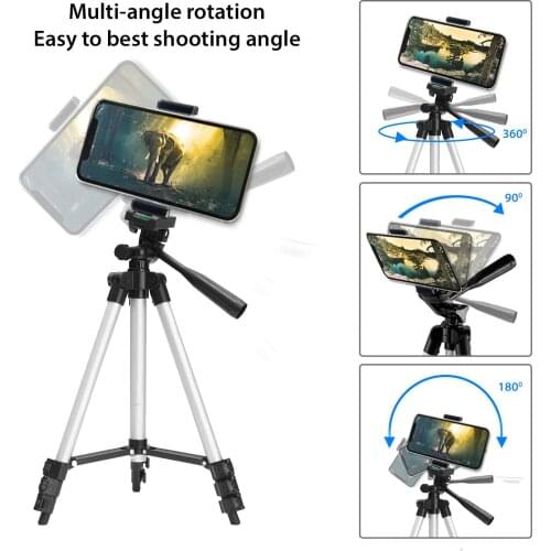 Aluminum Lightweight Smartphone Bluetooth hafif Tripod standı ile telefon tutucu ve uzaktan kumanda, tripod için telefon/GOPRO