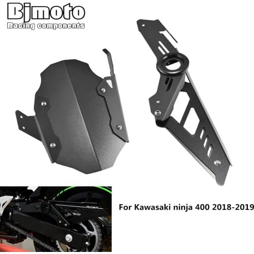 Motorcycle CNC Aluminum Rear Fender and Chain cover For Kawasaki ninja 400 2018 2019