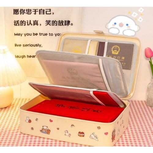 Household multifunctional large capacity baby sorting artifact family information bag file storage box J05