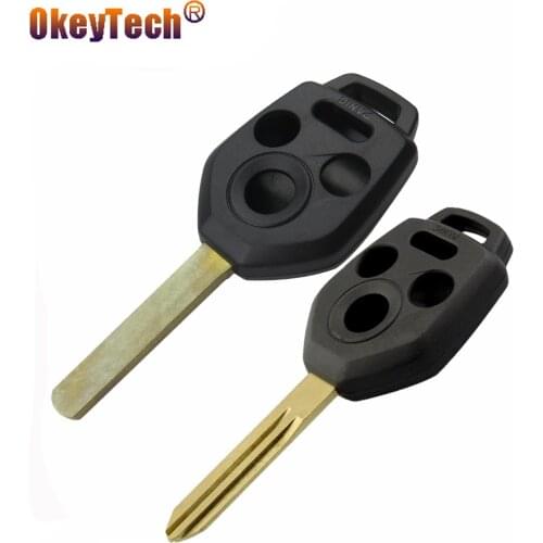 OkeyTech 4 Button Remote Car Key Shell For Subaru forester 2014 impreza xv outback legacy Key Case Cover Uncut Blank Blade