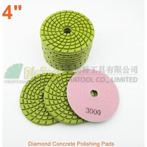 SHDIATOOL 4inch 12pcs/set concrete diamond polishing pads #3000 Renew Sanding Discs
