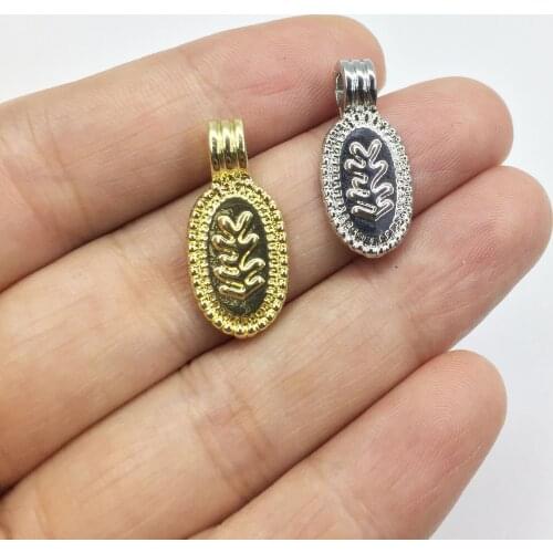 Eruifa 10pcs 10*15mm Hot Wholesales Flower Coin Zinc alloy Jewelry DIY Charms Necklace,earrings,Bracelets Pendant 2 Colors