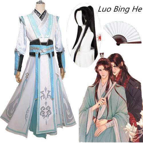 Anime Villain Self-Rescue System Luo Binghe Cosplay Costume Chinese Ancient Halloween Costumes Cosplay Men Women clothes