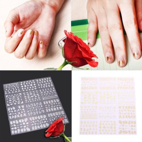 OCEA 12pcs 3D Design Nail Art Tips Manicure Stickers Decals Flower Colorful