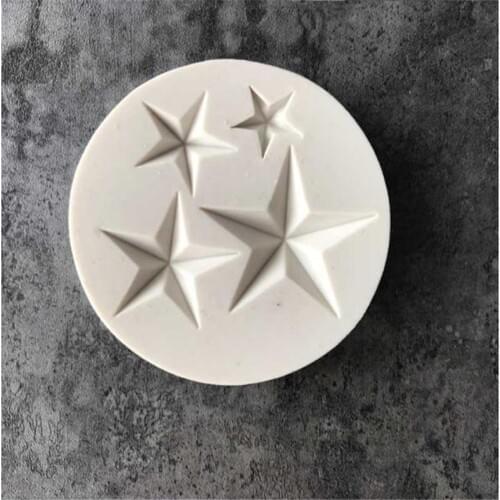 One/three/four stars Cake Tool baking silicone mold hightemperature DIY chocolate cake decoration fondant Epoxy silicone mold