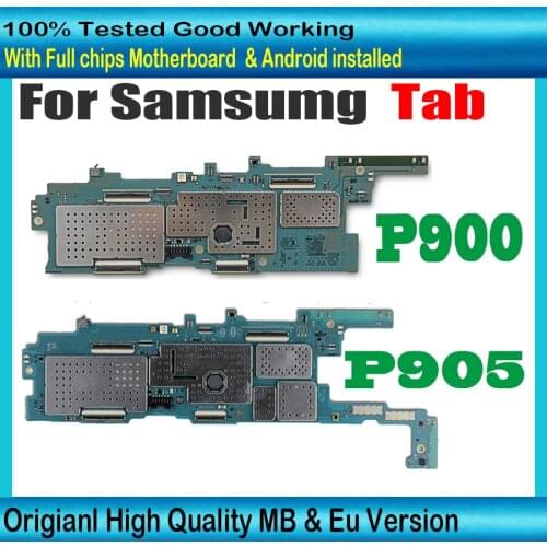 Original Logic Board for Samsung Galaxy Note Pro 12.2 P900 P901 P905 motherboard unlocked mainboard Android With Full Chips