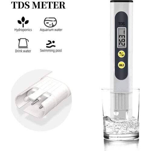 10pcs/lot Portable Pen Digital TDS meter Water tester Filter Measuring Water Quality Purity Tester the white color 30%OFF