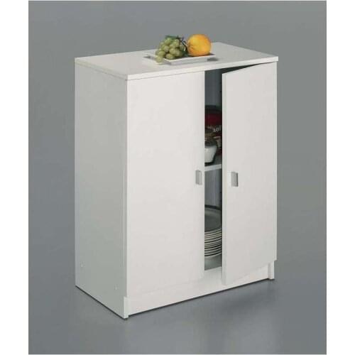 Wardrobe under two doors finished white color 60 cm (width) 80 cm (height) 34 cm (bottom)