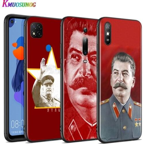Silicone Cover Stalin Soviet Union For Xiaomi Redmi 9T 9 9C 9A 9AT 9i 8 8A 7 6 Pro 7A 6A 5 5A 4X Plus Phone Case