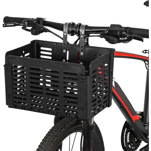 Mountain Bike Folding Basket Rear Front Bicycle Basket Hanging Storage Container Basket Vegetable Basket Cycling Accessories