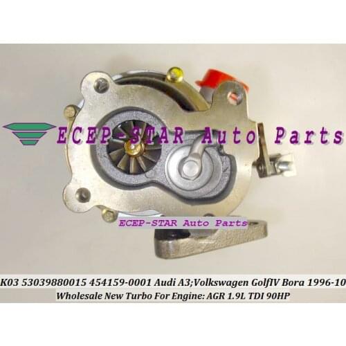 Free Ship K03 53039700015 53039880015 454159-0002 038145701A Turbo Turbocharger For AUDI A3 Golf Bora Toledo Octavia AGR ALH 1.9