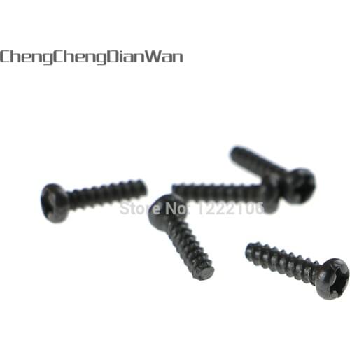 ChengChengDianWan 100pcs/lot black round Head Screw Alloy Cross Bolts Screws for ps2 ps3 wireless controller